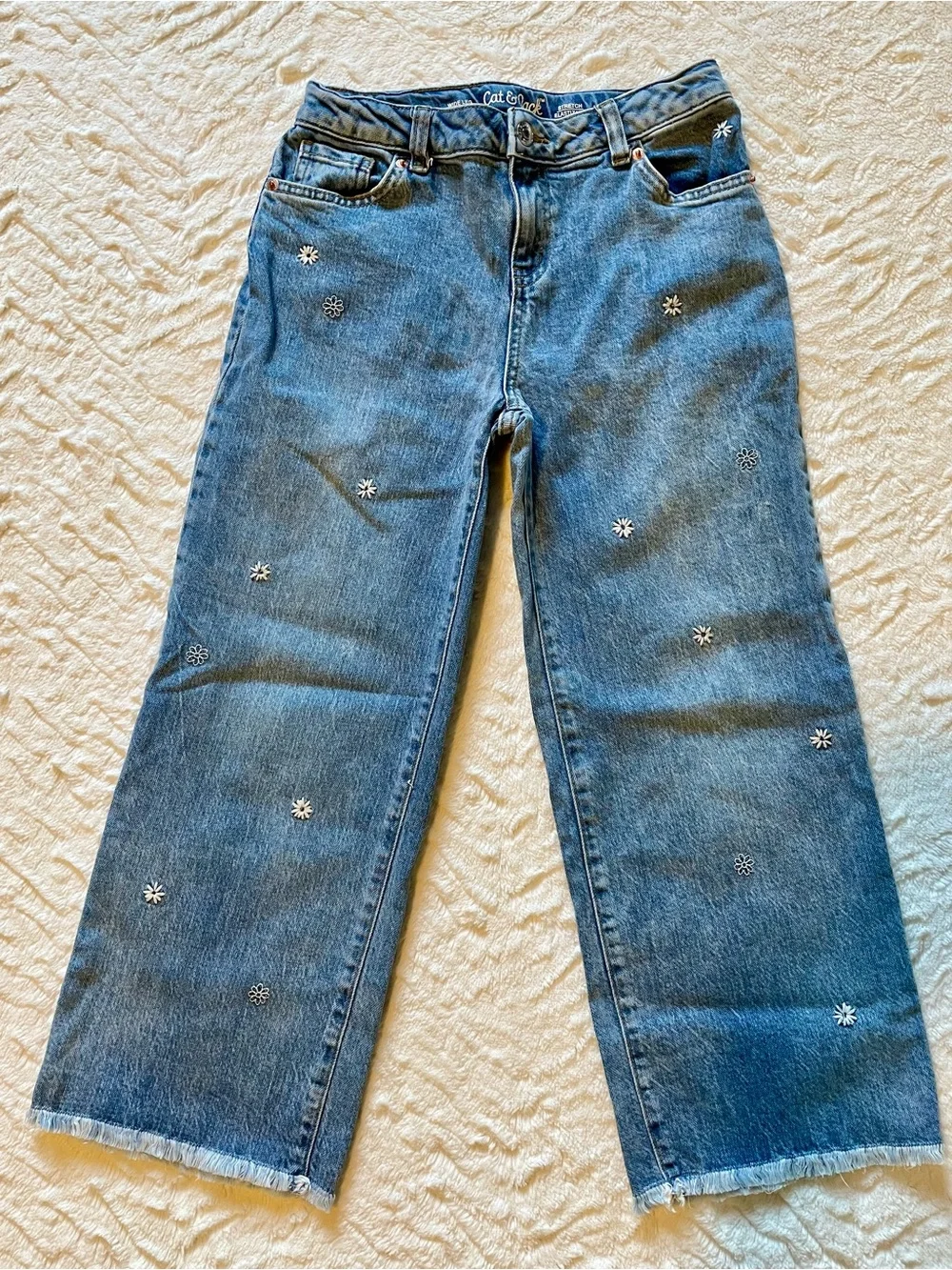 Girls Light Blue Denim Jeans - 3pair bundle